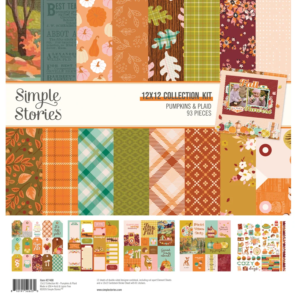 Collection Kit der Herbstkollektion Pumpkins & Plaid von Simple Stories